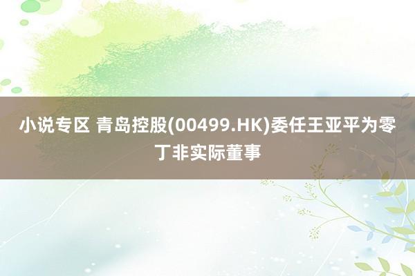 小说专区 青岛控股(00499.HK)委任王亚平为零丁非实际董事