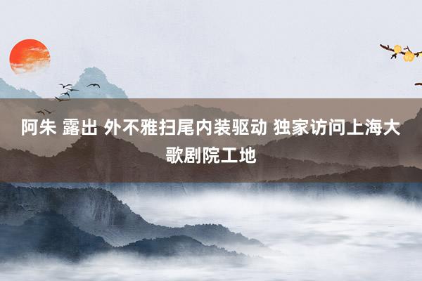 阿朱 露出 外不雅扫尾内装驱动 独家访问上海大歌剧院工地