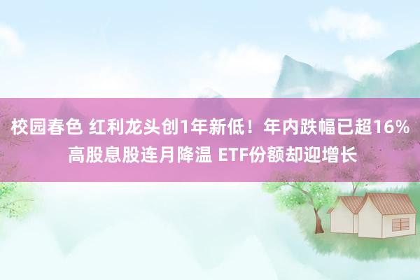 校园春色 红利龙头创1年新低！年内跌幅已超16% 高股息股连月降温 ETF份额却迎增长