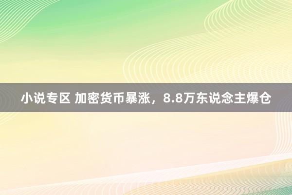 小说专区 加密货币暴涨，8.8万东说念主爆仓
