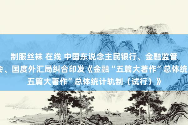 制服丝袜 在线 中国东说念主民银行、金融监管总局、中国证监会、国度外汇局纠合印发《金融“五篇大著作”总体统计轨制（试行）》