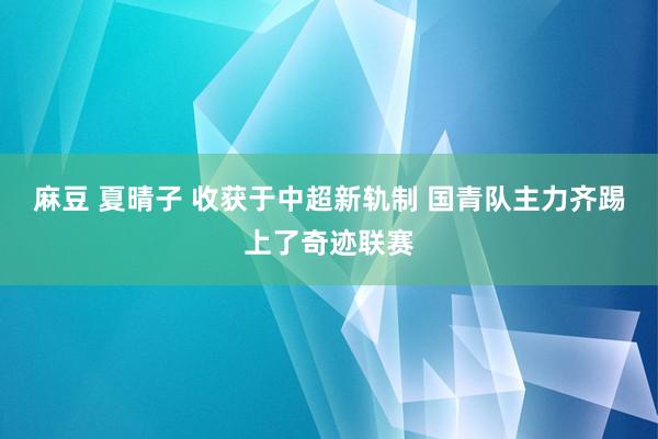 麻豆 夏晴子 收获于中超新轨制 国青队主力齐踢上了奇迹联赛