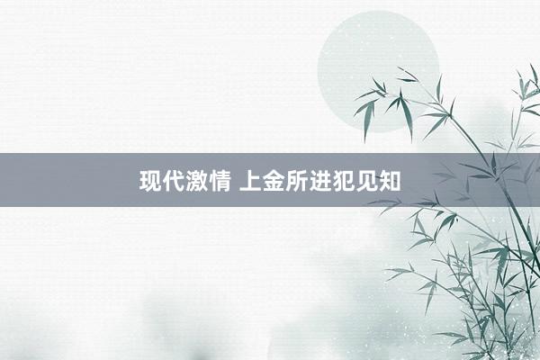 现代激情 上金所进犯见知