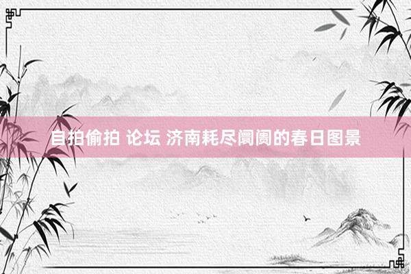 自拍偷拍 论坛 济南耗尽阛阓的春日图景