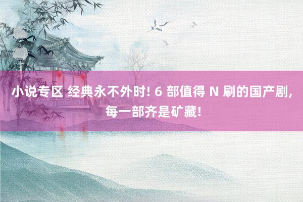 小说专区 经典永不外时! 6 部值得 N 刷的国产剧， 每一部齐是矿藏!